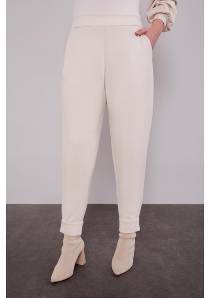 Krem Peluş Şapkalı Ikili Takım indirimleri