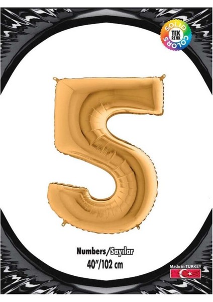 5 Gold 40 Inch Folyo Balon