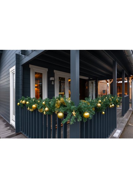 Garland Çam Dalı 270 cm 200 Dal -Süsleri Dahil Değildir