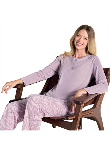 Over Sleep 3116 Kadın Melisa Büyük Beden Pijama Takımı