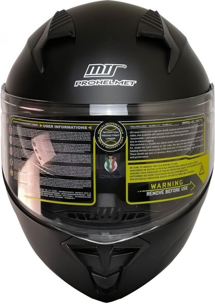 Motosiklet Çene Açılır Kask Güneş Vizörlü Ece 22.06 Sertifikalı New Motor Kaskı V2 Mat Black