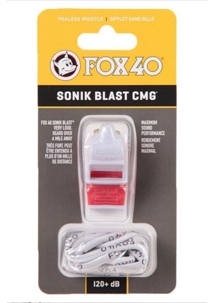 9203 Sonik Blast Safety Cmg Ipli Düdük Kırmızı Beyaz modelleri
