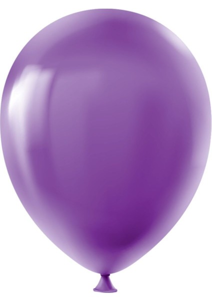 Pastel Balon Baskısız (100 'lü) Mor