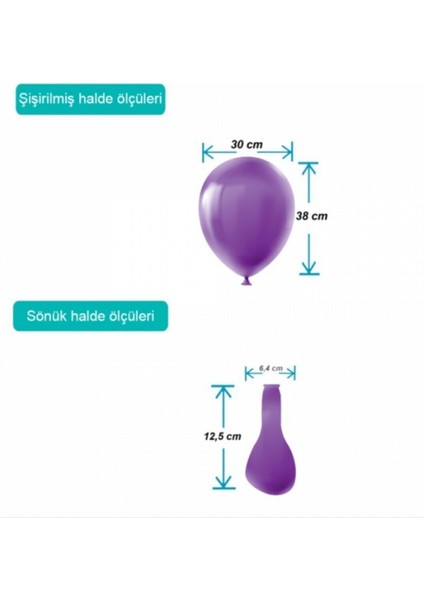 Pastel Balon Baskısız (100 'lü) Mor fiyatları