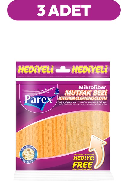 Mikrofiber Mutfak Bezi (Mikrofiber Temizlik Bezi Hediye) Üçlü Paket fiyatları