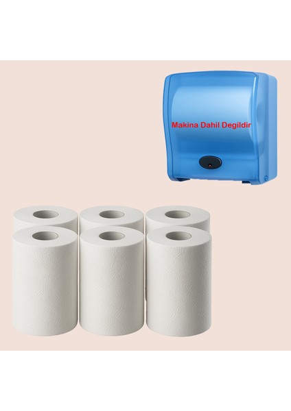 Fotoselli Makine Uyumlu Kağıt Havlu 6’lı Rulo 100 Saf Selüloz 2 Katlı 21 cm Genişlik Yüksek Emicilik Dayanıklı ve Hijyenik Kağıt Havlu fırsatları