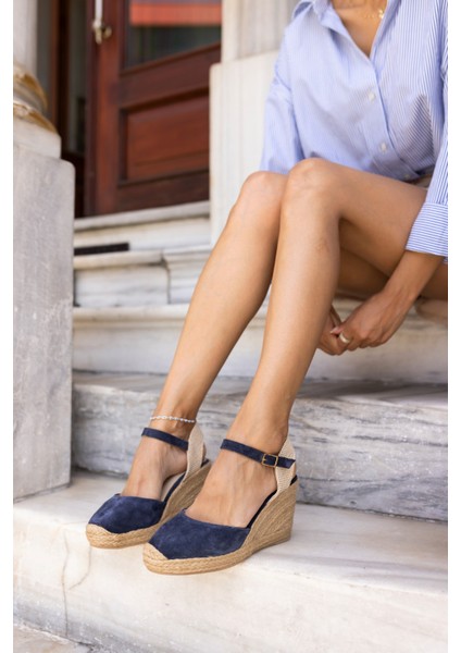 Chris Kadin Bej Gercek Deri Suet Espadril Sandalet fiyatları