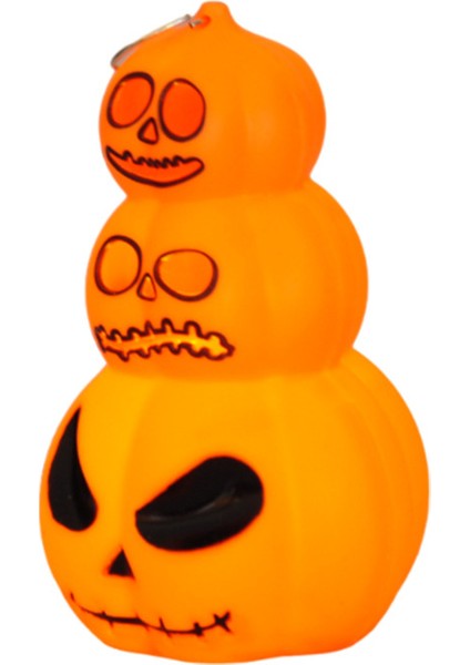 Halloween Aksesuar -Işıklı Balkabağı Turuncu- 13X5 cm Pilli