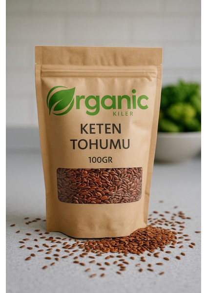 Keten Tohumu 100GR. Tane Katkısız & Ilavesiz Taze Mahsül