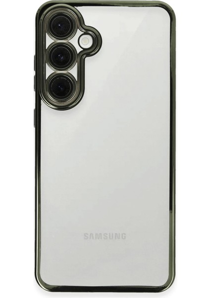 Lvsqvr Newface Samsung Galaxy S24 Fe Kılıf Razer Lensli Silikon - Yeşil