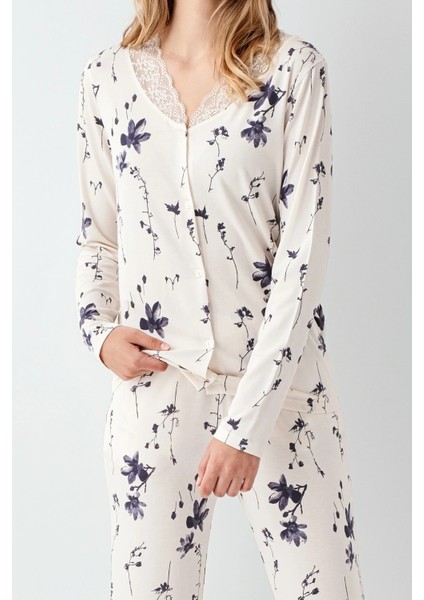 Mdb Arnetta 3410-S Kadın Uzun Kol Pijama Takım modelleri