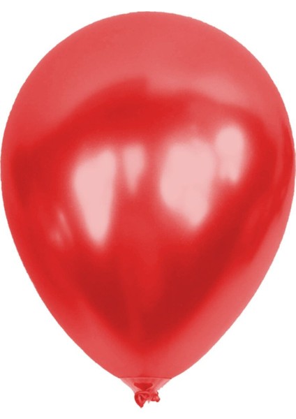 Metalik Balon Baskısız (100 'lü) Kırmızı