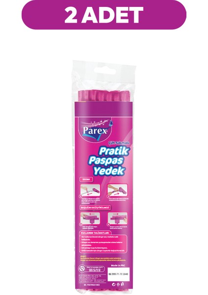 Pratik Paspas Çift Sıkmalı Yedek 2'li Paket fiyatları