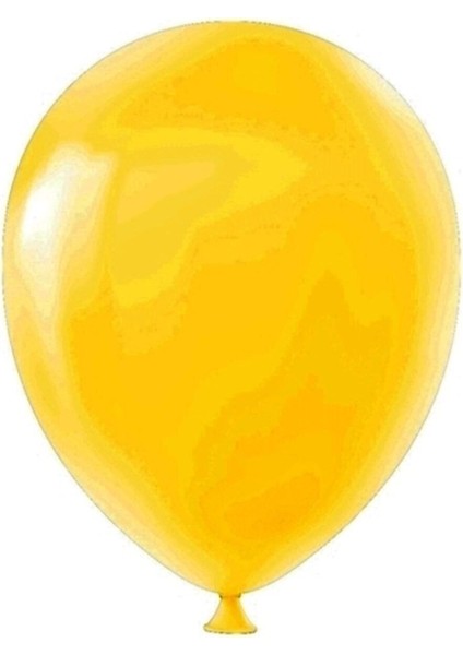 Pastel Makaron Balon Baskısız (100 'lü) Sarı