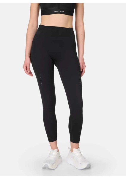 SB1026778-001 Ultımate Runnıng 7/8 Siyah Düz Kadın Tayt