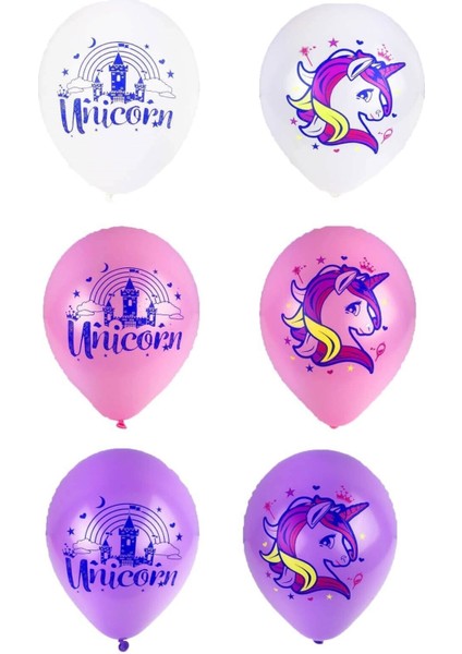 Unicorn Baskılı Balon 10 Adet fiyatları