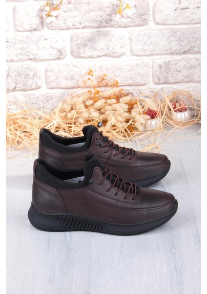 8351 Rahat Kauçuk Taban Orijinal Hakiki Deri Erkek Ayakkabı