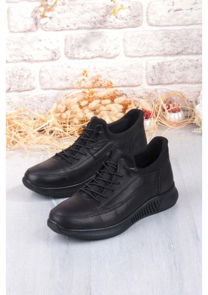 8351 Rahat Kauçuk Taban Orijinal Hakiki Deri Erkek Ayakkabı