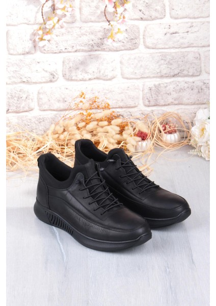 8351 Rahat Kauçuk Taban Orijinal Hakiki Deri Erkek Ayakkabı