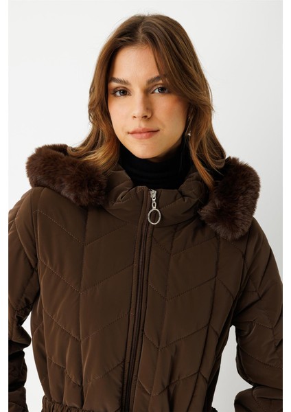 Kapitone Ara Boy Kaban Kahve modelleri