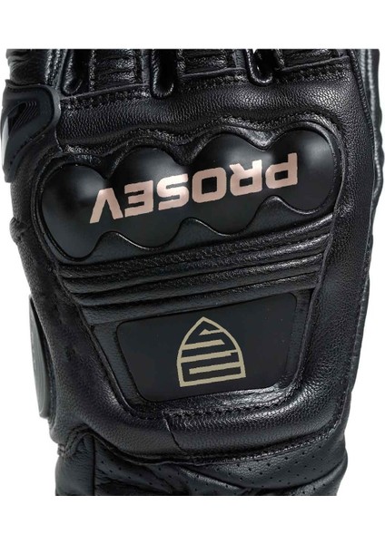 Motosiklet Eldiveni Carbon Titanium Full Koruma Deri Motorcu Eldiven Siyah Uyumlu fiyatları