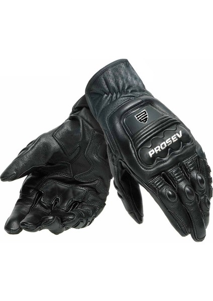 Motosiklet Eldiveni Carbon Titanium Full Koruma Deri Motorcu Eldiven Siyah Uyumlu modelleri