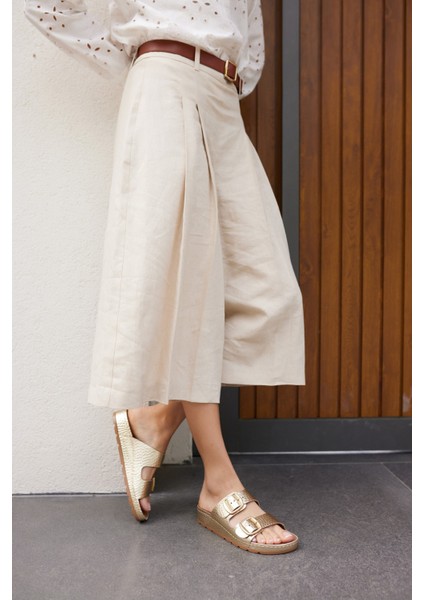 Parsy Kadın Vızon Suet Tokalı Terlık indirimleri