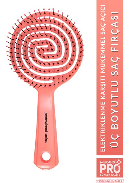 Pro Üç Boyutlu Saç Fırçası Tarak