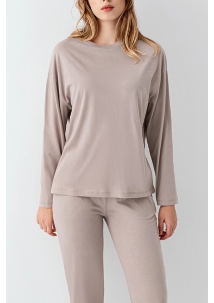 Mdb Arnetta 3407-S Kadın Uzun Kol Pijama Takım modelleri