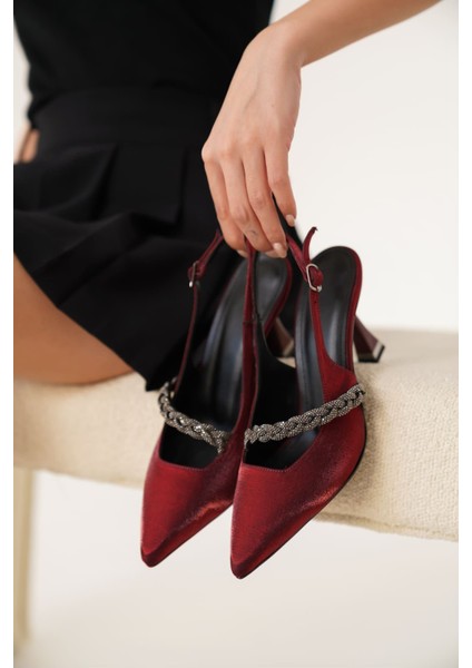 Modaserdem Drey Kırmızı Kadın Topuklu Ayakkabı