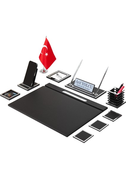 Lina Sümen Takımı 11 Parça Siyah Full Set