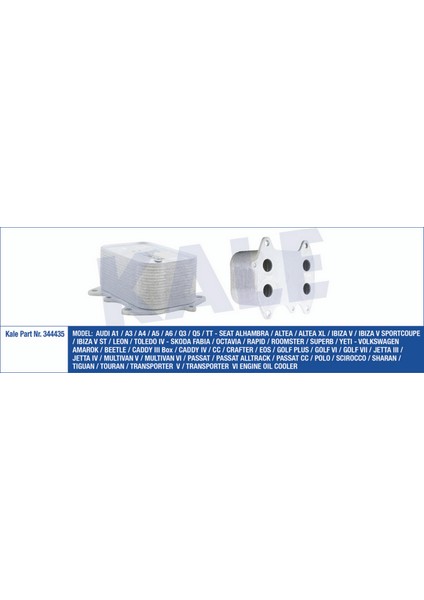 Mtxdpn Motor Yağ Soğutucu [ Volkswagen Caddy Iii , Transporter T6 , Amarok , Beetle , Passat , Passat cc , Crafter Eos , Golf Vi - Vii , Jetta , Polo , Scirocco , Tiguan ]