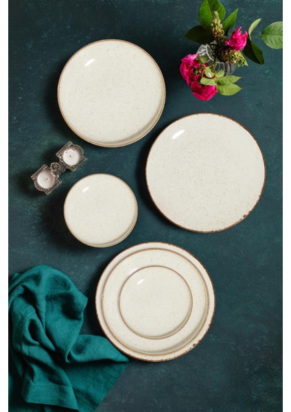 Porselen Sofia Vena Tarçın Yemek Takımı 6 Kişilik 24 Parça S302451103 indirimleri