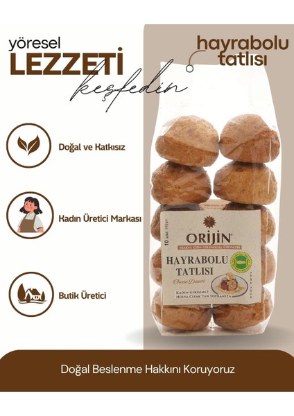 Hayrabolu Peynir Tatlısı 10 Lu 190 gr