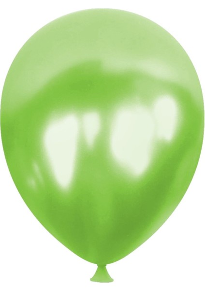 Metalik Balon Baskısız (100 'lü) Açık Yeşil