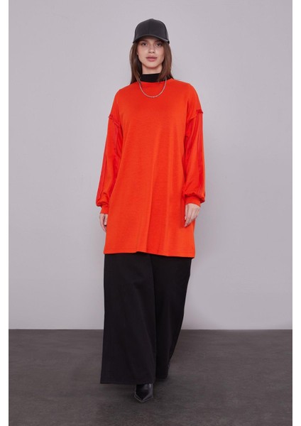 Siyah-Oranj Yelekli Sweat Spor Takım