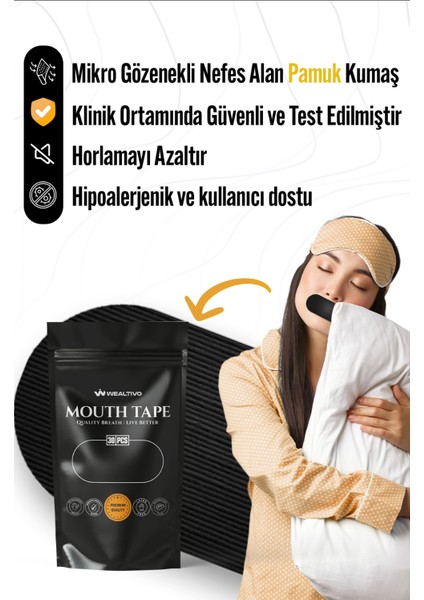 Premium Ağız Bandı 10'lu - Horlamayı Azaltma Sağlıklı Burun Nefesi Için Mouthtape modelleri