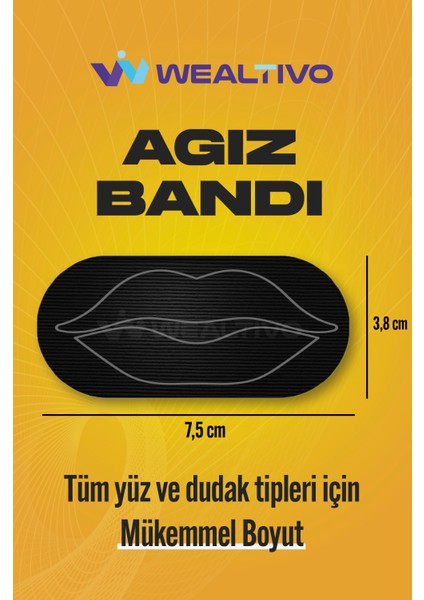 Premium Ağız Bandı 10'lu - Horlamayı Azaltma Sağlıklı Burun Nefesi Için Mouthtape fırsatları