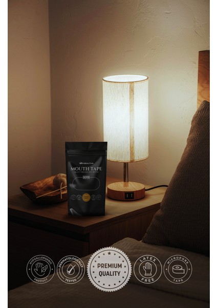 Premium Ağız Bandı 10'lu - Horlamayı Azaltma Sağlıklı Burun Nefesi Için Mouthtape