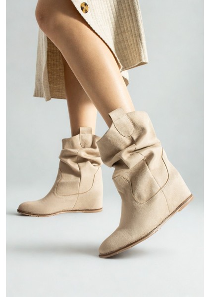 Kadın Krem Süet Bot