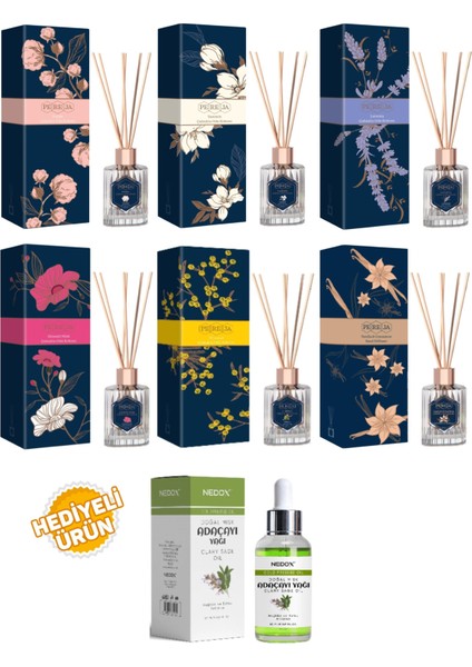 Premium Çubuklu Oda Kokusu 100 ml 6 Çeşit