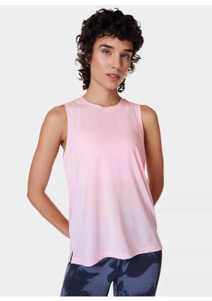 SB9666-660 Soft Flow Studıo Tank Pembe Normal Düz Kadın Atlet