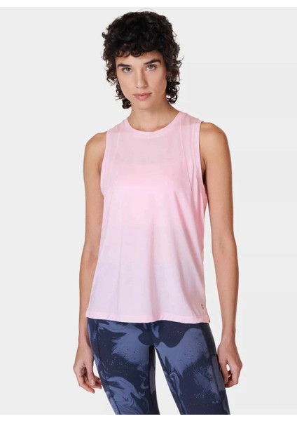 SB9666-660 Soft Flow Studıo Tank Pembe Normal Düz Kadın Atlet modelleri