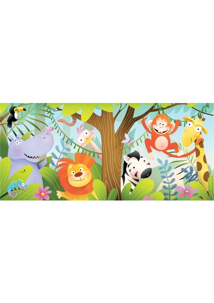 60 Parça Çocuk Puzzle - Jungle Buddıes (Orman Arkadaşları) fiyatları