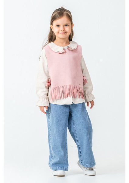 Yakası Tavşan Nakışlı Kız Çocuk 3\'lü Takım - 26K 4473 fiyatları