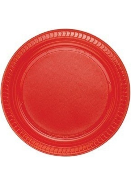 Plastik Tabak, Bardak, Çatal Set 48 Kişilik Sarı - Kırmızı fırsatları