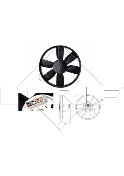 47402 Fan Motoru 191959455T 1H0959455