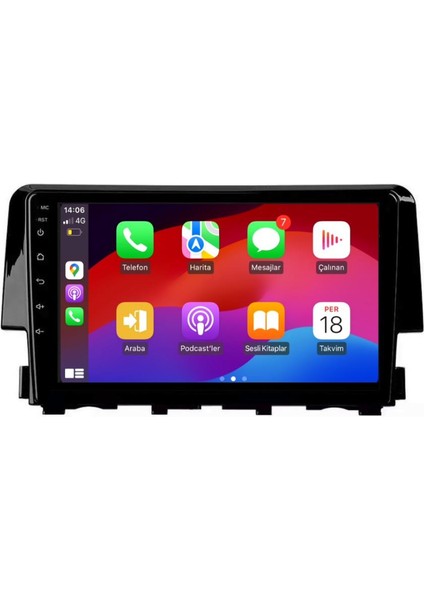 Honda Civic Fc5 Android Multimedya Sistemi 2-32 For-X (2016-2020) modelleri