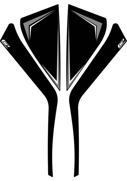 Honda Pcx 125 / 150 2025 Uyumlu Yan Pad Gri