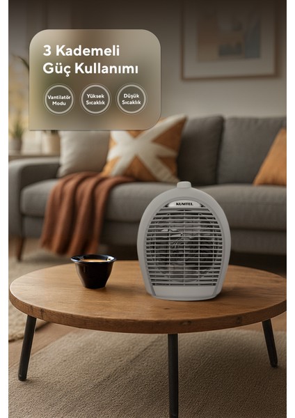 Fanlı Isıtıcı 2000 W LX-6331 Gri indirimleri